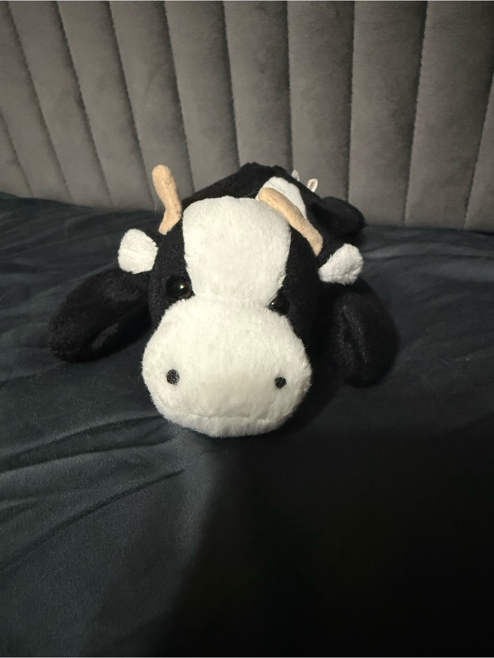 Vintage TY Beanie Baby Daisy Cow 1993 Tagged Black White Plush